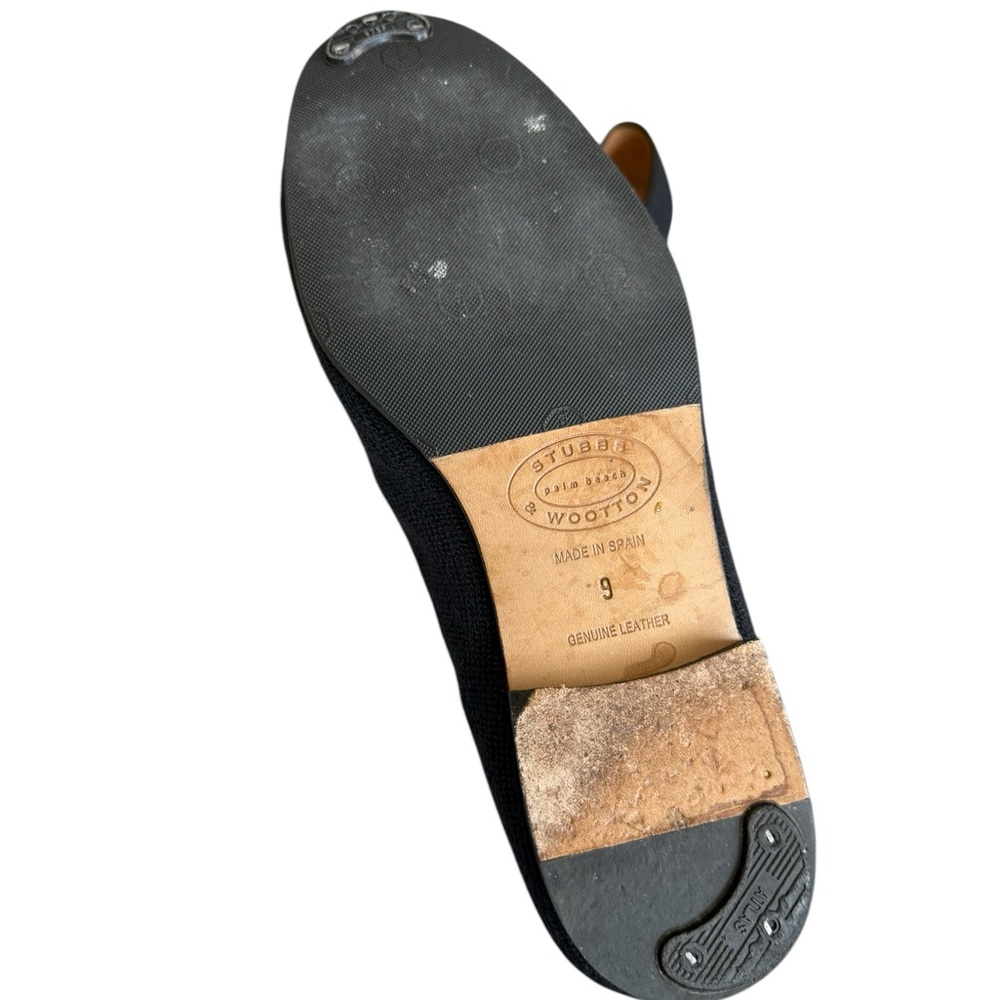 Stubbs & Wootton navy needlepoint loafers - Picture 9 of 10